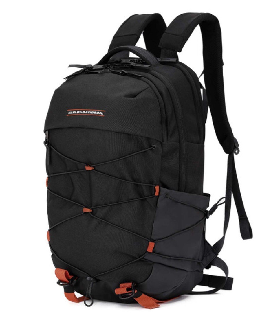 Harley-Davidson バックパック 黒 Harley-Davidson® Eagle Bar & Shield Large Backpack, Black