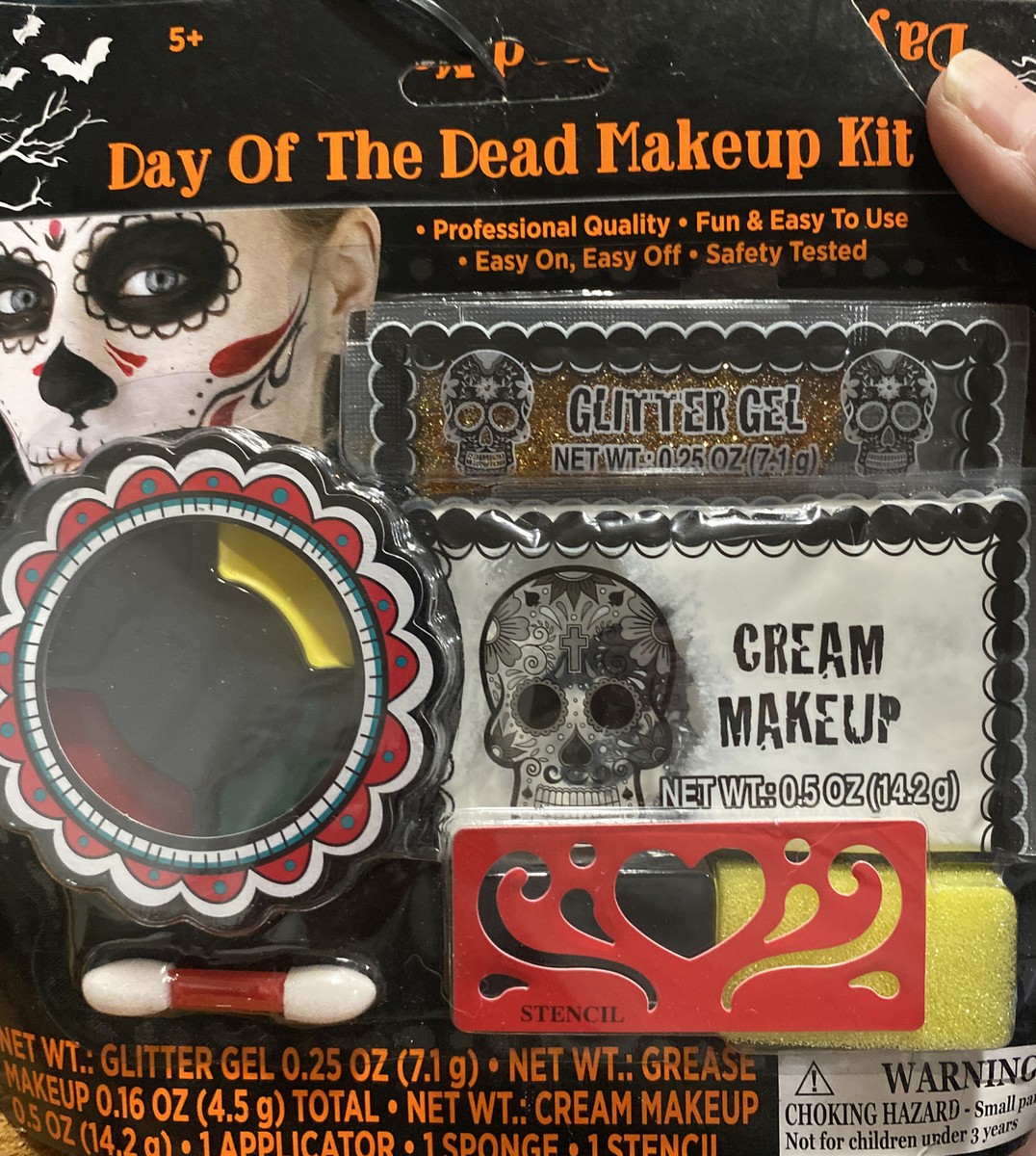 Day Of The Dead Zombie Make Up Kit Grease Adult Multi Day Of The Dead Zombie Make Up Kit Grease Adult Multi