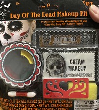 Day of the Dead Halloween Makeup Kit Day Of The Dead Makeup