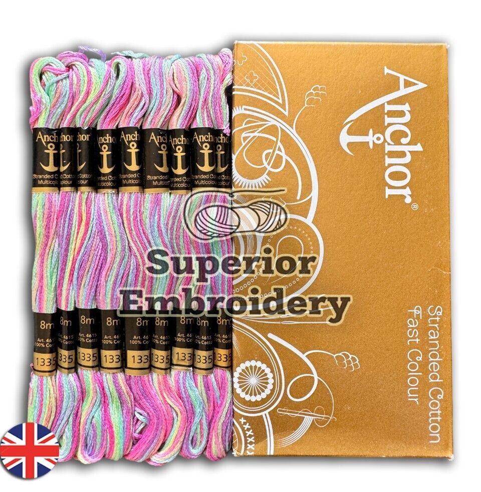 1335: Anchor Stranded Multi Coloured Cotton Skein - 8m 1335: Anchor Stranded Multi Coloured Cotton Skein - 8m