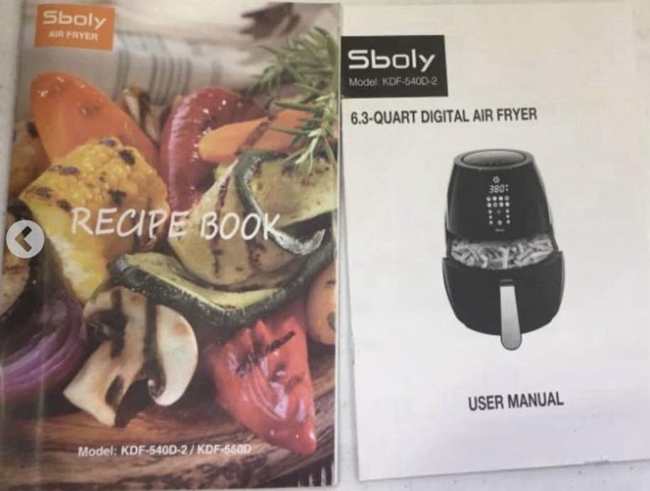 SBOLY 8 MODE AIR FRYER WITH LCD DIGITAL TOUCH SCREEN, 6.3QT AIRFRYER 