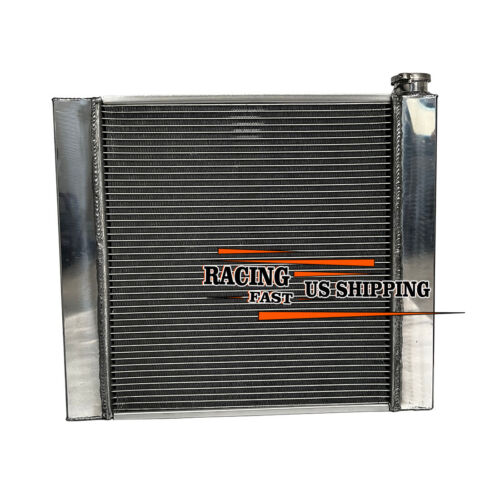 Double Pass 22"x 19" Universal Aluminum Radiator For Chevy SBC 350 Performance - Picture 4 of 5