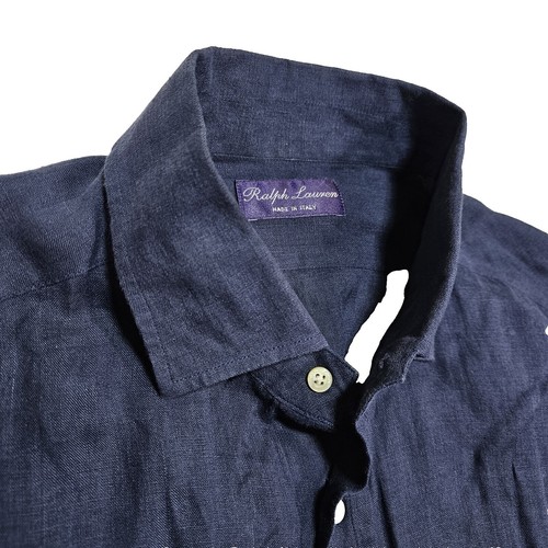 Ralph Lauren Purple Label Made in Italy 100% Linen Dress Shirt | eBay