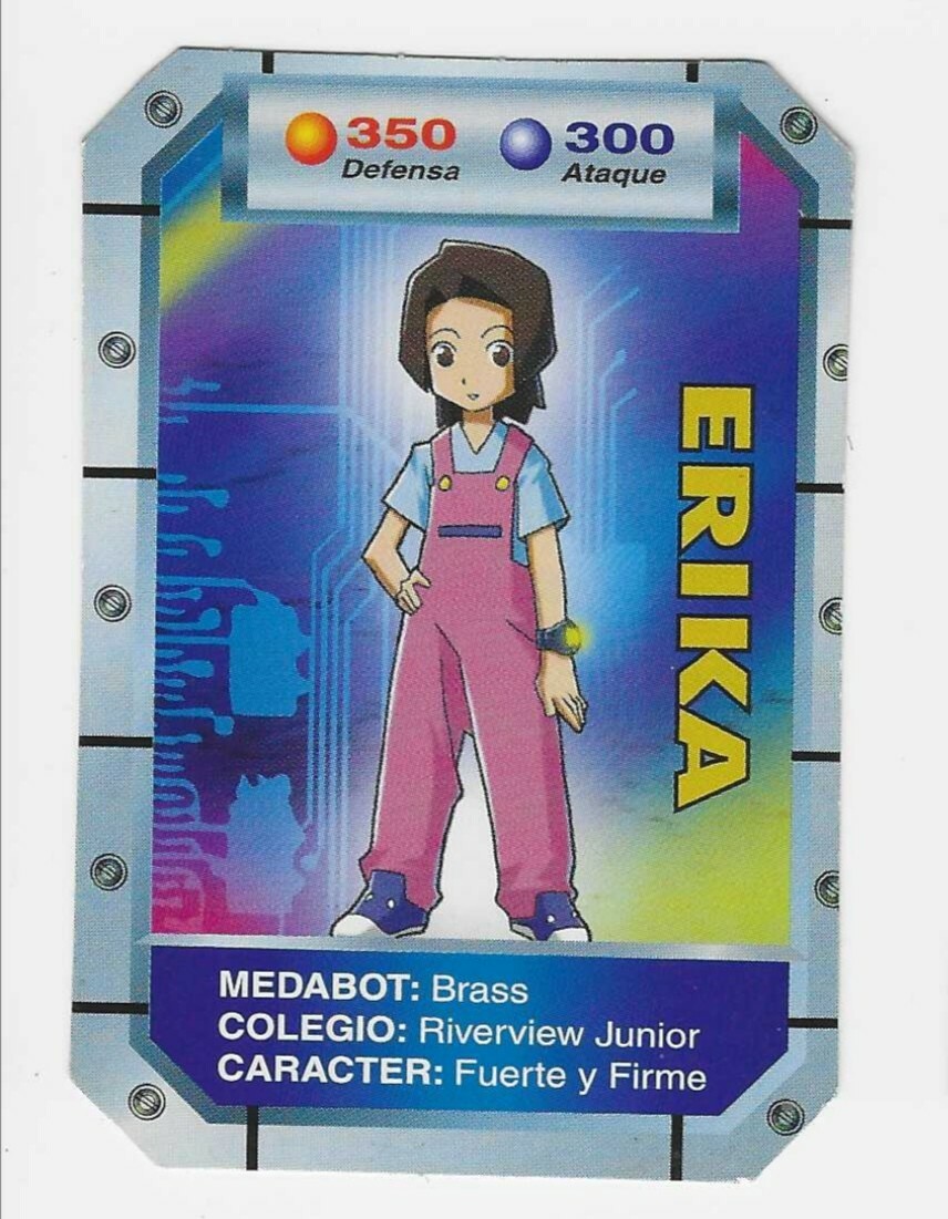 2002 Card MEDABOTS ROLL #23 ERIKA Peru Very Rare TCG Hercules