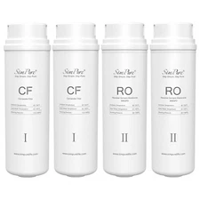 SimPure Q3-600GPD System 2 Set CF+RO Membrane Water Filter Replacement Cartridge