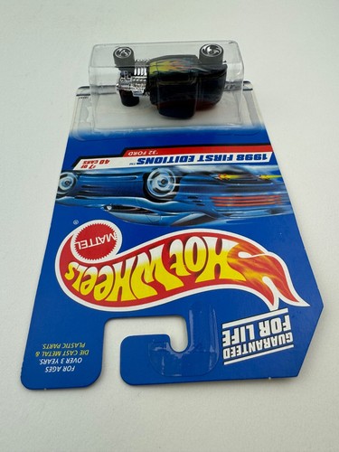 1998 Hot Wheels #636 First Editions 7/40 32 FORD Black Knob-Driver? w/5 Sp Malay - Picture 6 of 7