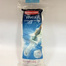 NIB Rubbermaid Reveal Mop Refill Twist Action Washable Head No Touch Easy Grip