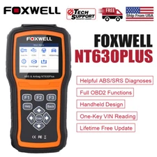 Foxwell NT630 Plus OBD2 Scanner Diagnostic Tool Code Reader ABS Bleeding SAS SRS