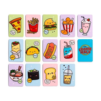 Kinder Memory Card Set Foodiemals 26 Teile Paar passendes Spiel