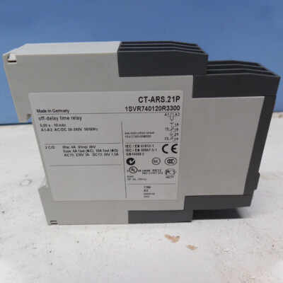 Time Relay CT-ARS.21P 1SVR740120R3300 For ABB 24-240V AC/DC