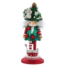 Hollywood Nutcrackers Cats in Tree Hat Nutcracker 14" Multicolored