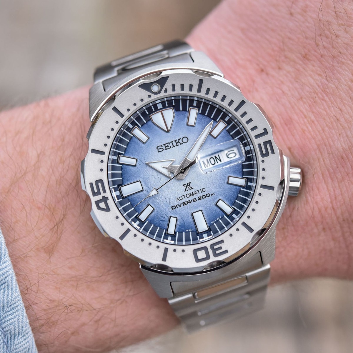 セイコー（SEIKO） PROSPEX SAVE THE OCEAN SEIKO Prospex Sea Monster SRPG57K1 Automatic Blue Dial Save The