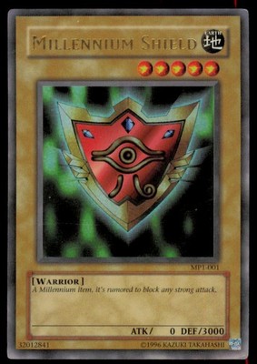 Millennium Shield MP1-001 Ultra Rare McDonald's Promo Yu-Gi-Oh Heavily Played