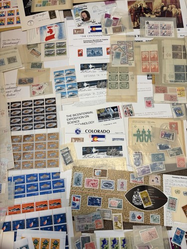 HUGE Vintage Postal Stamp Collection Lot Foreign & Domestic RARE Hard To Find! - Picture 3 of 23