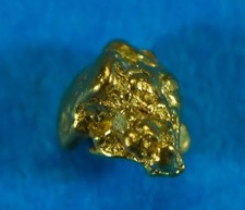 Alaskan-Yukon BC Gold Rush Natural Gold Nugget 0.05 Grams 5 Piece Lot Genuine
