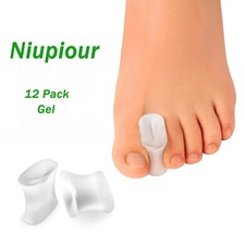 12-Pack Gel Toe Separators   Bunion Pads   Toe Spacers for Straightening Over...