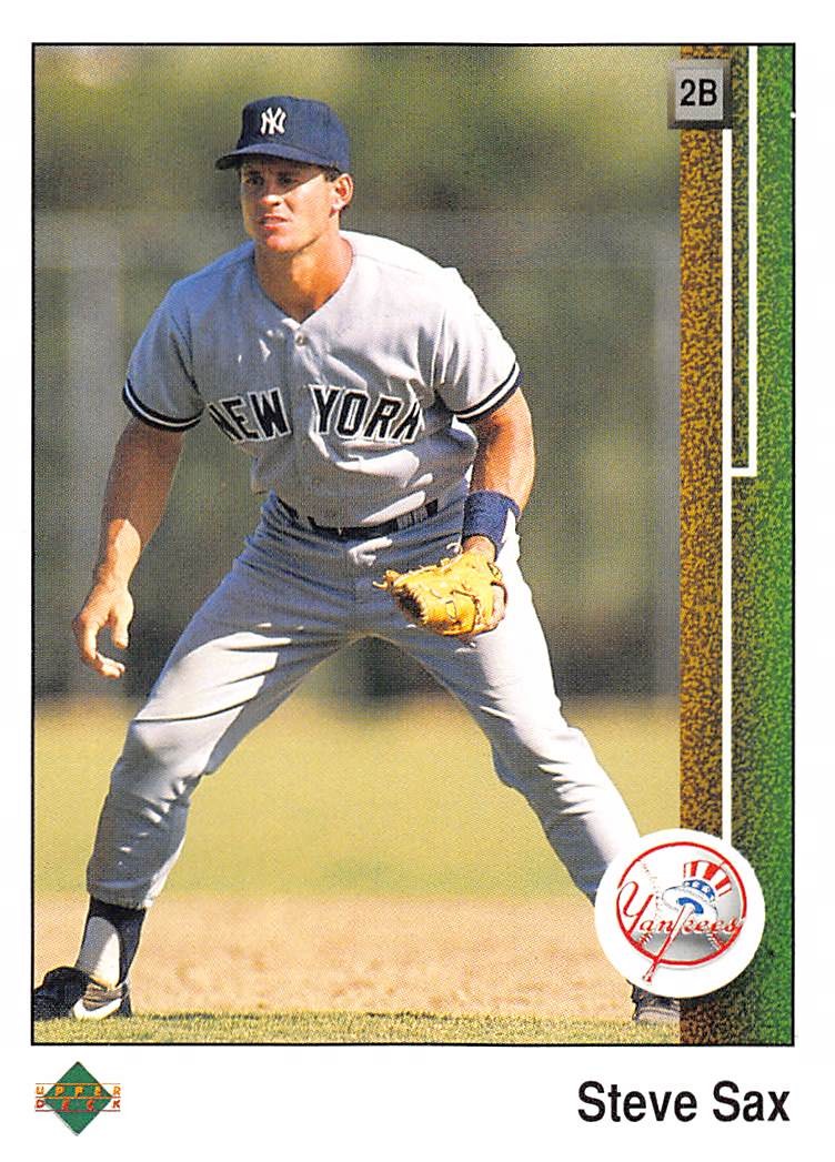 Steve Sax 1989 Upper Deck 748  New York Yankees  Baseball Card