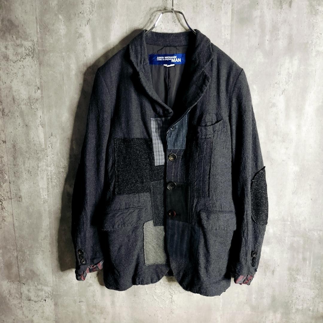 Junya Watanabe Man Scaled Patchwork Tailored Jack… - image 14