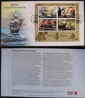 Jersey Stamps "Pirates and Privateering" 4 Stamp M/S First Day Cover 2014