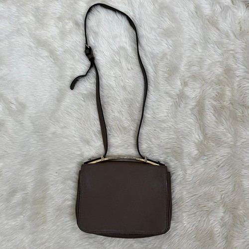 Marni Sculpture Leather Flap Olive Taupe Shoulder Bag - Picture 14 of 16