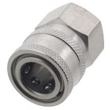 3/8" FPT Female Stainless Steel Socket Quick Connect Coupler Pressure Washer