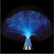 Color Changing Fiber Optic Crystal LED Mood Table Lamp Night Light 13.5 Inch