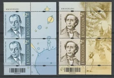 Moldova 2025 Famous people, A. Saint-Exupery, H. C. Andersen 4 MNH stamps