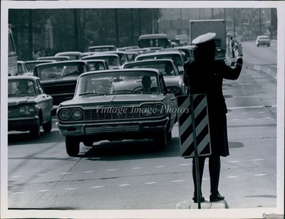 1965 Philip Morgan Crossing Guards Cars April Historic Vintage Photo 6x8