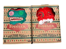 New Christmas Fuggler Santa & Elf  9" Plush Funny Ugly Monster Festive Fuggs