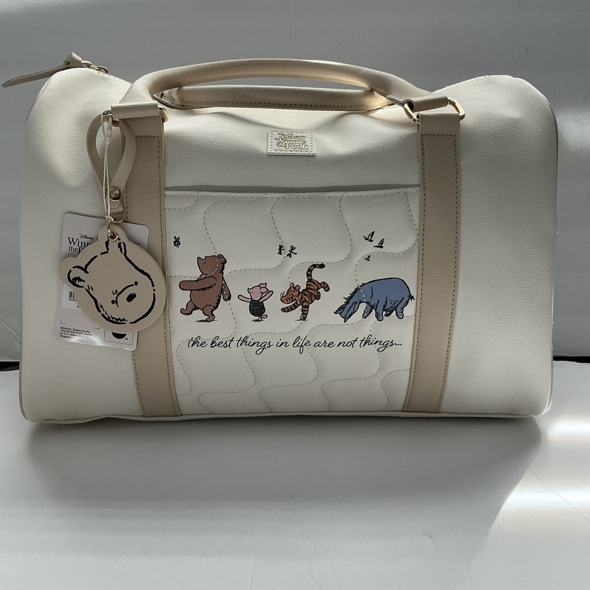 Disney Winnie the Pooh Cream White Canvas Backpack Bag NWT Disney Winnie the Pooh Cream Canvas Crossbody | Mercari main image 3
