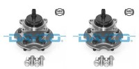 Dayco 2X Radnabe Radlagersatz Hinterachse FüR Toyota RAV 4 IV Lexus NX HS A4