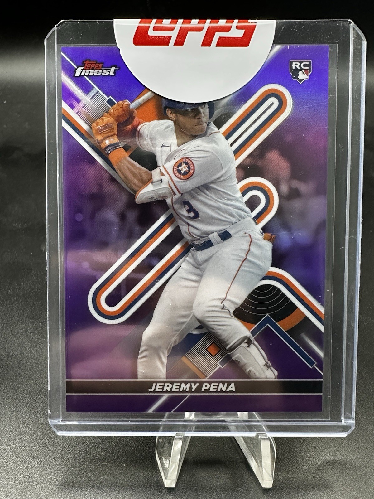 2022 Topps Finest Purple Refractor /250 Jeremy Pena #9 Rookie RC