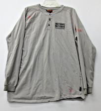 Ariat FR Work Henley Shirt Cat2 Long Sleeve Cotton Flame Men's XXL/TTG Gray