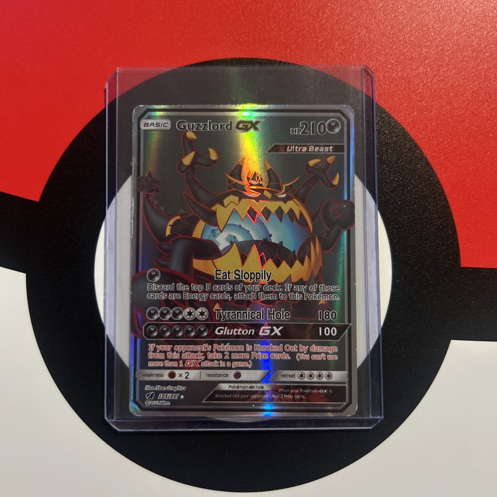 Guzzlord GX (Full Art) 105/111 Sm-Crimson Invasion Holo