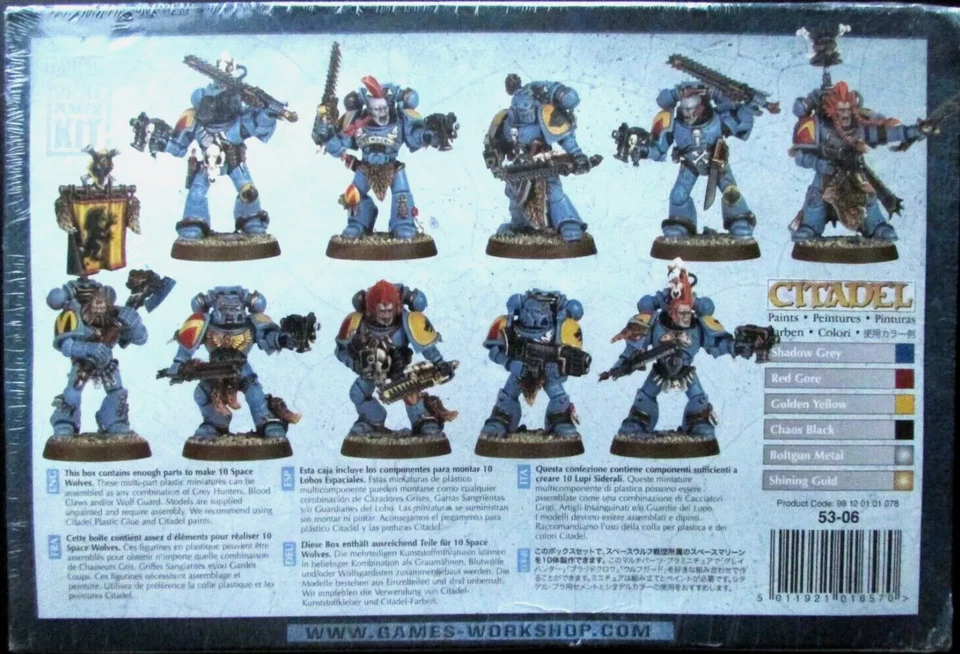 Warhammer 40k Space Wolves Wolf Pack NOS x5 Models per Sprue OOP (4x Sprues) - Image 2 of 4