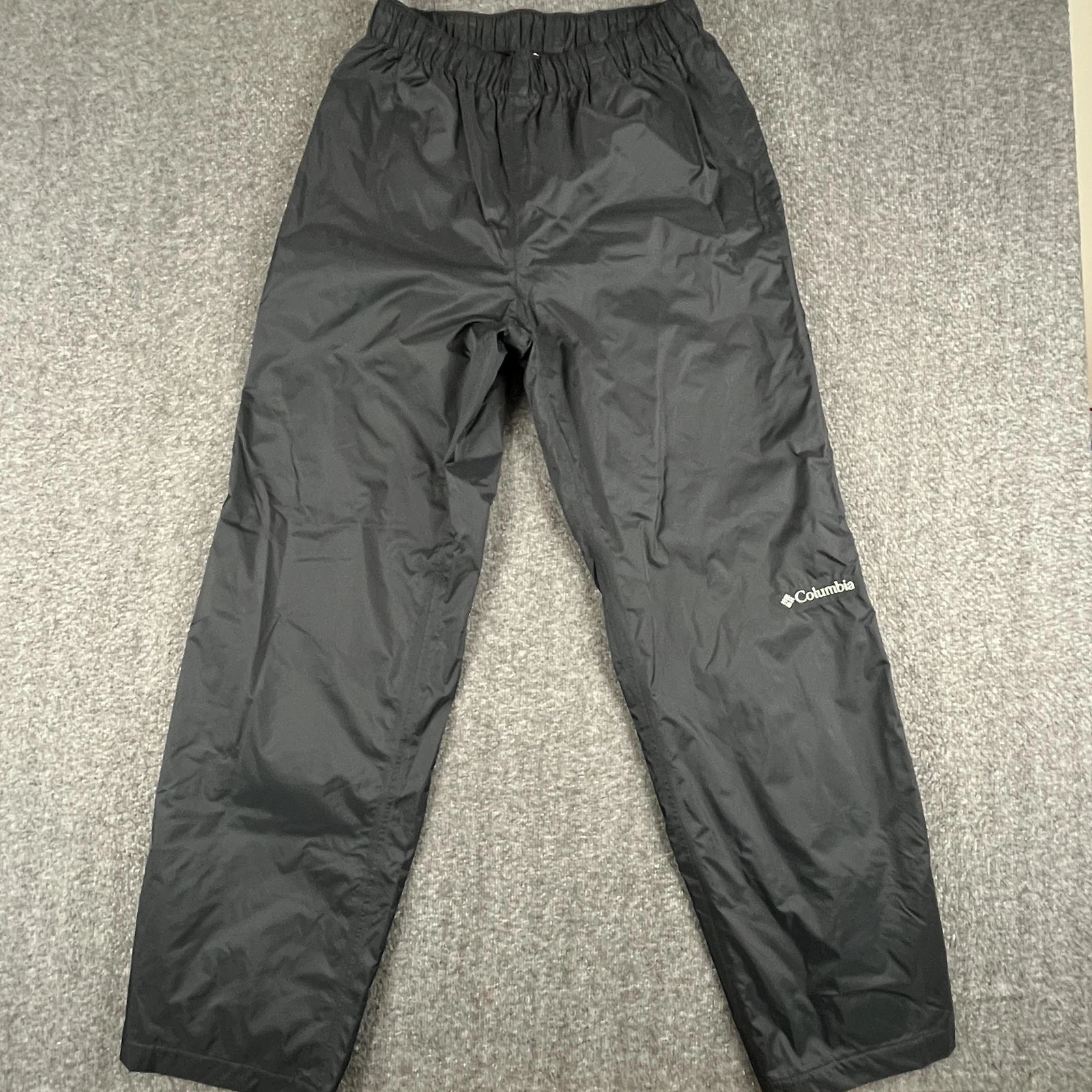 Columbia Pants Mens Small 32L Black Omni-Shade Waterproof Rain Hiking XM8175