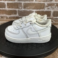 Nike Air Force 1 White Athletic Leather Sneakers DH2926-111 Kids Toddler Size 7