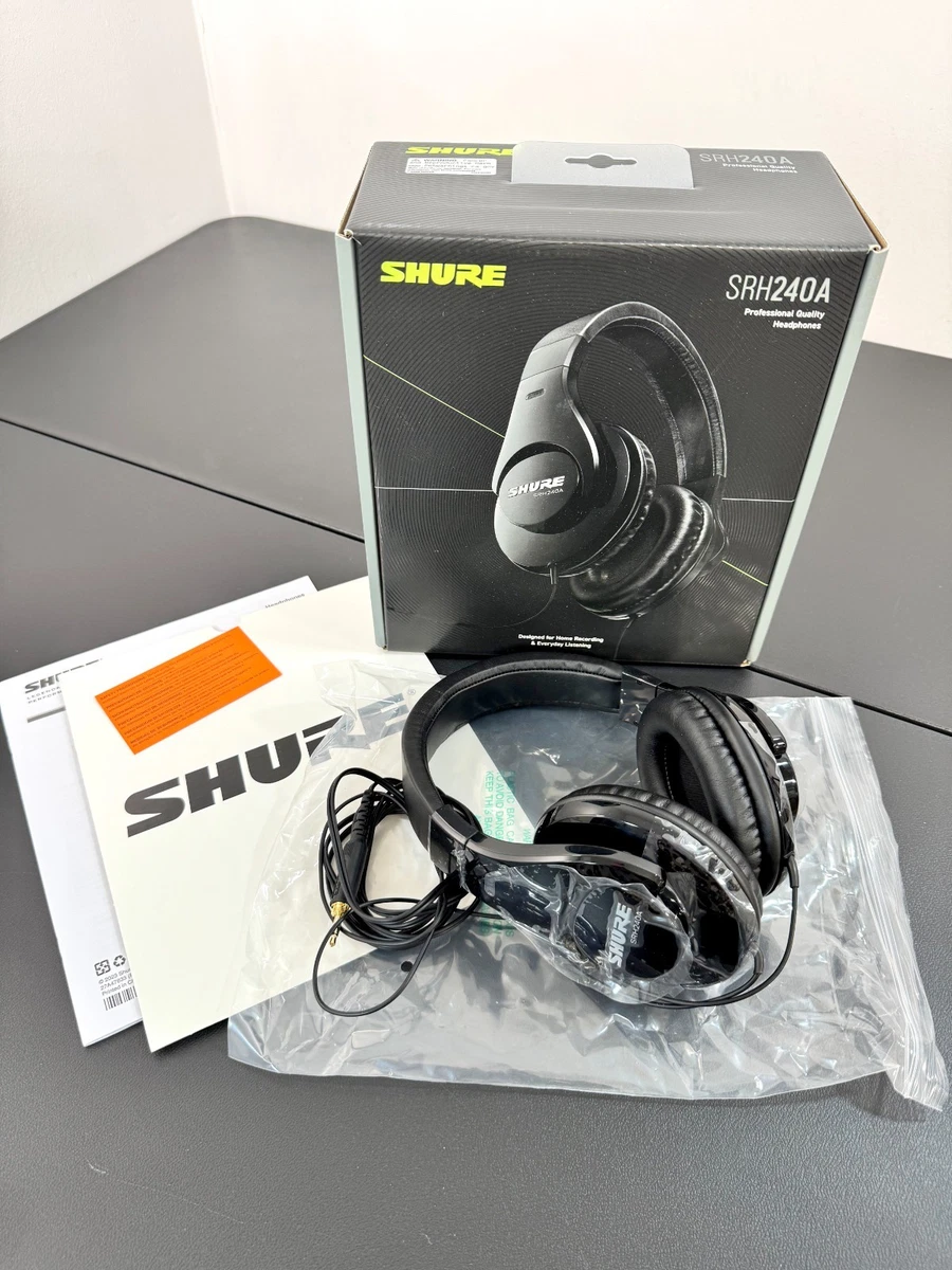 Casque Audio Studio Shure SRH240A - Professionnel Noir Occasion