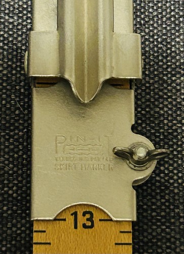 Vtg Pin It Skirt Marker 21" Textile Hem Marker Adjustable Wood Ruler USA ORCO - Picture 6 of 8