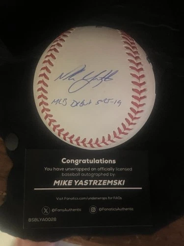 Mike Yastrzemski Signed San Francisco Giants Signed Baseball