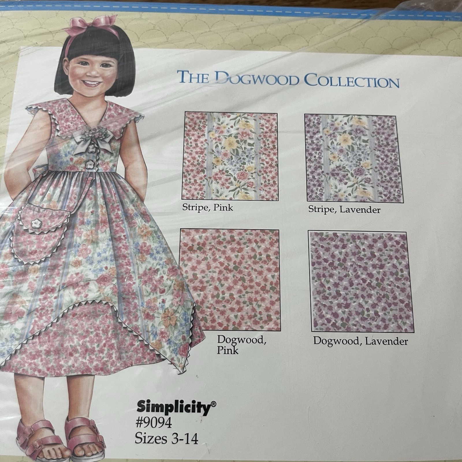 Daisy Kingdom Dress Fabric 3 Yds Dogwood Stripe Pattern For Simplicity #9094 