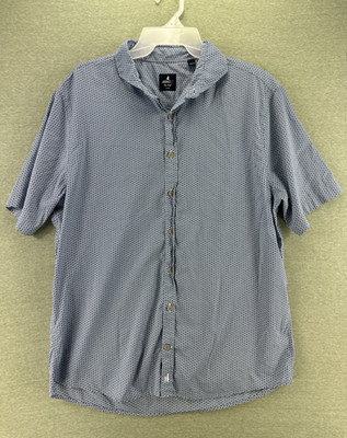 Johnnie-O Top Shelf Stinson Shirt Men L Button Up Long Sleeve Blue Floral