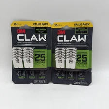 3M Claw 25 lb Drywall Picture Hanger with Spot Markers 10 Count 2 Pack