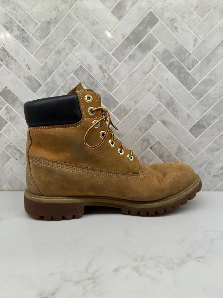 Timberland Premium 6" 6 Inch Waterproof Boots 10061 Wheat Mens Size 9 M 9M - Image 2 of 4
