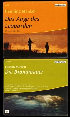 2 x Henning MANKELL★BRANDMAUER-3-CD + AUGE DES LEOPARDEN-4-CD★Hörbücher★SEHR GUT - Bild 1 von 4
