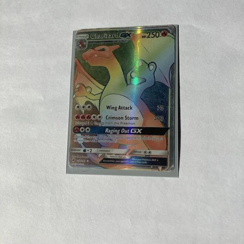 Rainbow Charizard GX Burning Shadows Secret Rare Card 150/147