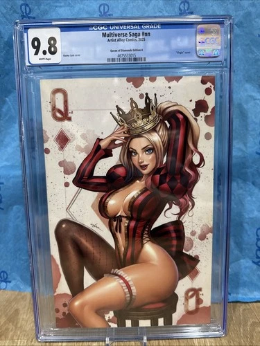 Artist Alley Multiverse Saga Harley Quinn Queen of Diamonds Graded Cgc 9.8 Comic