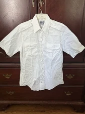 Defense Logistics Agency White Short Sleeve Shirt - Garrison Collection - 16 c