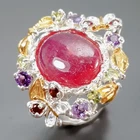 New Handmade 7 ct+   Ruby Ring 925 Sterling Silver Size 7 /R468495