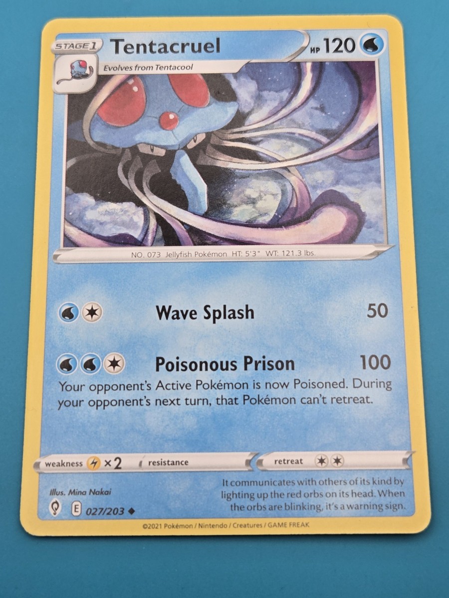 pokemon tentacruel card Pokémon TCG Tentacruel Evolving Skies 027/203 Regular Uncommon NM
